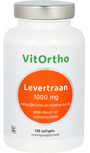 VitOrtho Levertraan 1000 mg Softgels 120ST 