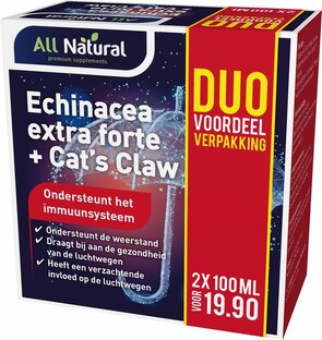 All Natural Echinacea Extra Forte & Cats Claw Duoset 200ML 