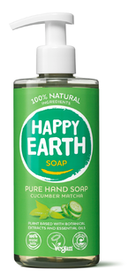 Happy Earth 100% Natuurlijke Hand Soap Cucumber Matcha 300ML