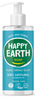 Happy Earth 100% Natural Hand Soap Cedar Lime 300ML 