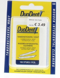 Duodent Tandenstokers Hout 100ST 