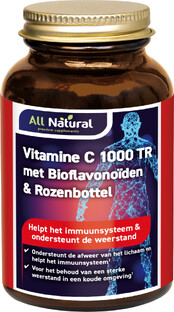 All Natural Vitamine C 1000 TR met Bioflavonoïden & Rozenbottel Tabletten 200TB 