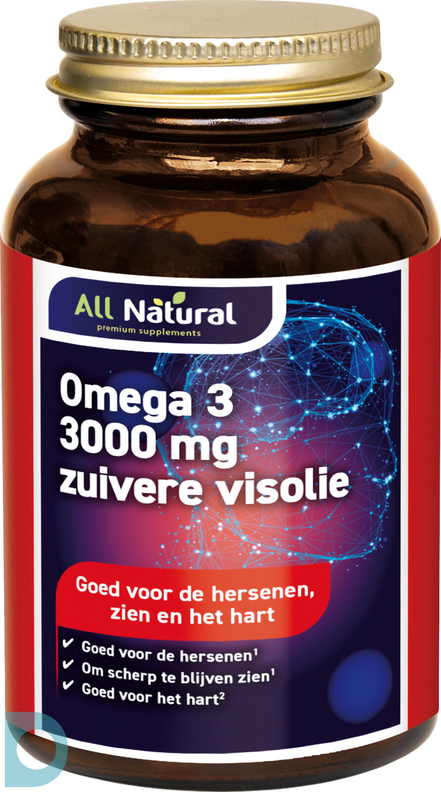 Informeer replica Geleerde All Natural Omega-3 3000 mg Zuivere Visolie Capsules 100CP