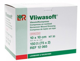 Lohmann & Rauscher Vliwasoft Kompres 10x10cm 150ST 