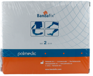 Bandafix Elastisch Netverband Katoen Bovenarm/Elleboog/Onderbeen/Voet (25m) 1ST 