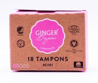 Ginger Organic Tampons Mini 18ST 