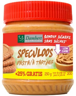 Damhert Speculoos Pasta Zonder Suiker 220GR 