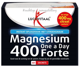 Lucovitaal Magnesium Citraat 400 Forte Poeder 60ST 