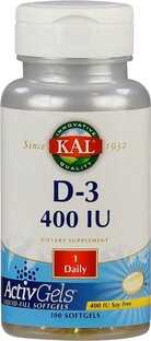 Kal Vitamine D3 10mcg Capsules 100SG 