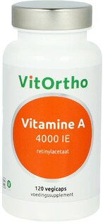 VitOrtho Vitamine A 4000ie Capsules 120VCP 