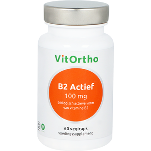 VitOrtho Vitamine B2 Actief 100mg Vegicaps 60VCP 