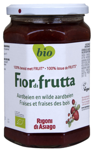 Fiordifrutta Jam Aardbeien en Wilde Aardbeien 630GR 