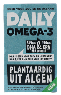 Daily Omega-3 DHA & EPA Vegan Softgels 60VCP 