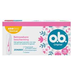 OB Original Tampons Normal - met gebogen groeven 16ST 