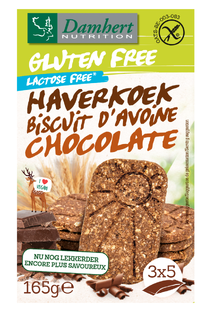 Damhert Gluten Free Haverkoekjes Chocolade 165GR 