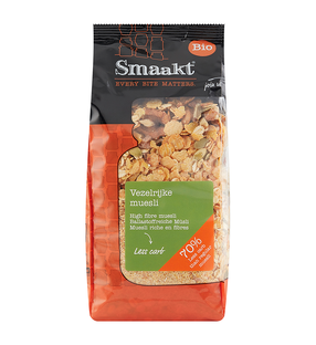 Smaakt Less Carb Vezelrijke Muesli 500GR 