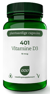 AOV 401 Vitamine D3 10 mcg Vegacaps 60VCP 