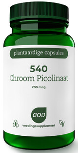 AOV 540 Chroom Picolinaat 200mcg Vegacaps 60VCP 