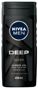 Nivea Men Deep Clean Shower Gel 250ML 