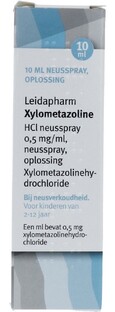 Leidapharm Xylometazoline HCl neusspray 0.5 mg/ml 10ML 