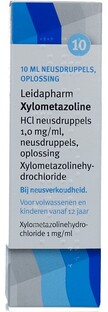 Leidapharm Neusdruppels Xylometazoline HCl 1 mg/ml 10ML 