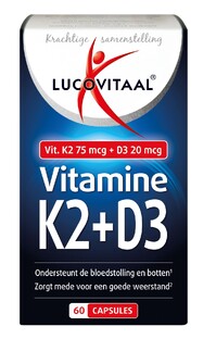 Lucovitaal Vitamine K2 + D3 Capsules 60CP 