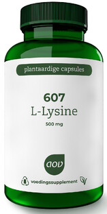 AOV 607 L- Lysine HCl 500mg Vegacaps 90VCP 