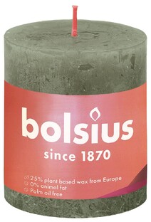 Bolsius Stompkaars Olive 80/68 1ST 