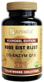 Artelle Rode Gist Rijst Co Enzym Q10 Vegacapsules 220VCP 