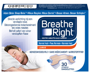 Breathe Right Neusstrips Normale Huid - Large 30ST 