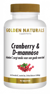 Golden Naturals Cranberry & D-Mannose Tabletten 90TB 