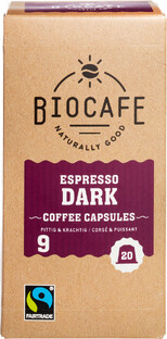 Biocafé Bio Cafe Koffiecapsules Espresso Dark 100GR 