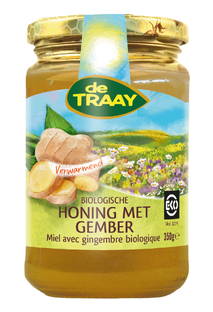 De Traay Honing met Gember Biologisch 350GR 