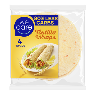 WeCare Lower Carb Tortilla Wraps 160GR 