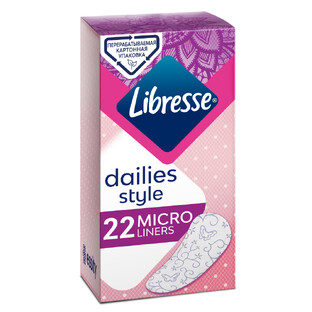 Libresse Micro Inlegkruisjes 22ST 