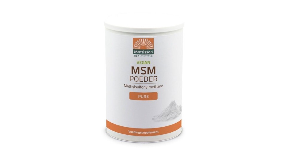 Mattisson HealthStyle Pure MSM Poeder 550GR De Online Drogist