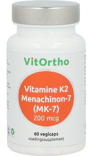 VitOrtho Vitamine K2 Menachinon-7 (MK-7) 200mcg Vegicaps 60VCP 