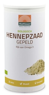 Mattisson HealthStyle Biologische Hennepzaad Gepeld 800GR 