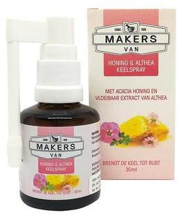 Hoestdrankmakers Honing & Althea Keelspray 30ML 