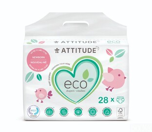 Attitude Eco Diapers Newborn 28ST 