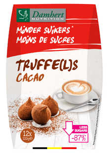 Damhert Minder Suikers Truffels Cacao 120GR 