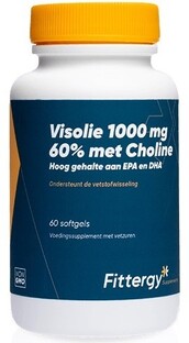 Fittergy Visolie 1000mg 60% Met Choline Capsules 60SG 