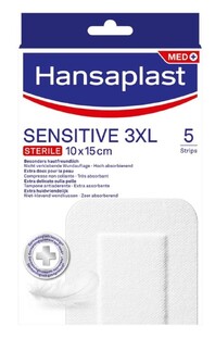 Hansaplast Pleisters Sensitive XXXL 5ST 