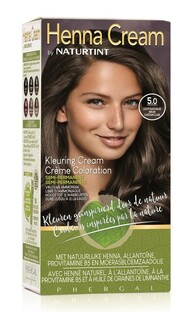 Naturtint Henna Cream 5.0 Licht Kastanjebruin Semi-Permanente Kleuring 110ML 