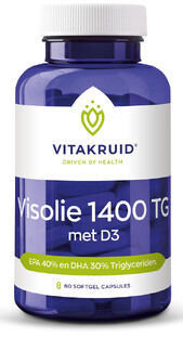 Vitakruid Visolie 1400 TG met D3 Capsules 60SG 