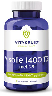 Vitakruid Visolie 1400 TG met D3 Capsules 60SG