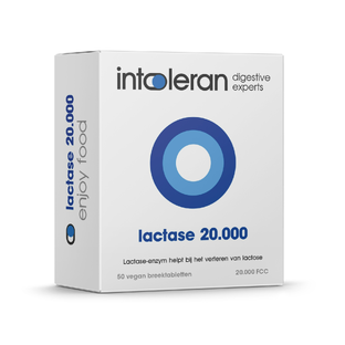 Intoleran Lactase 20.000 FCC Breektabletten 50TB 