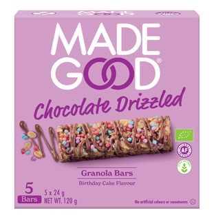 Made Good Chocolate Drizzled Granola Bars - Birthday Cake Flavor 120GR 