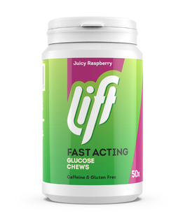 Lift Fast Acting Glucose Kauwtabletten - Framboos 50ST 