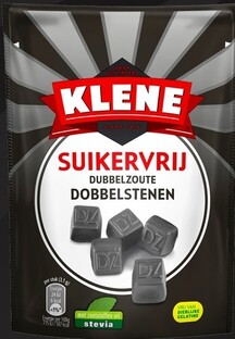 Klene Dubbelzoute Dobbelstenen Suikervrij 105GR 